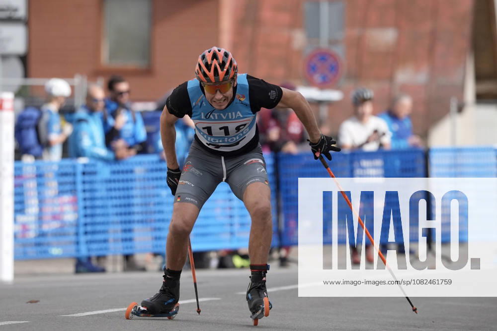 Jurij Propp of Germany competes during the Sprint Qualification race of the FIS Rollerski World Championships 2026 in Madona, Latvia, on September 5, 2026. Madona Latvia