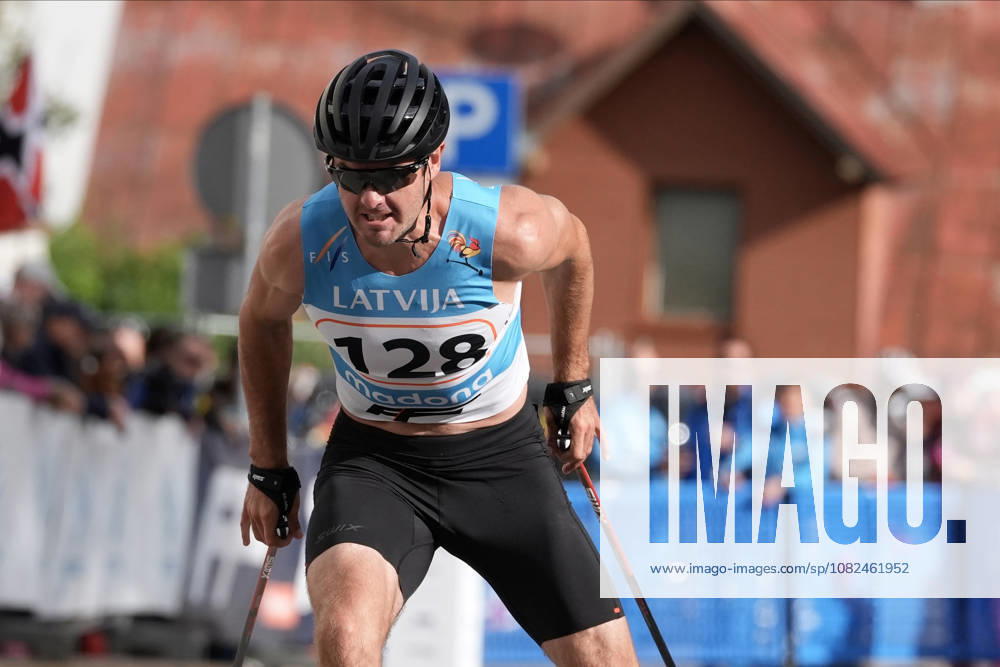 Erik Lynch of United States competes during the Sprint Qualification race of the FIS Rollerski World Championships 2026 in Madona, Latvia, on September 5, 2026. Madona Latvia