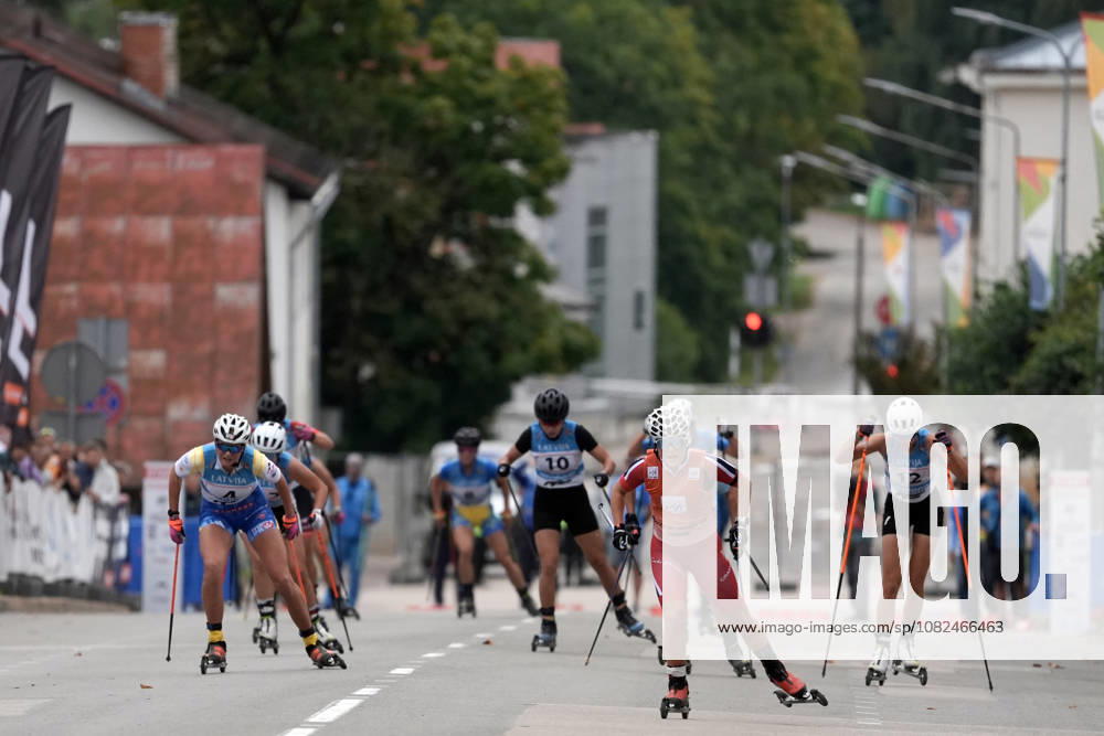 Emilie Ruud Lia of Norway competes during the Junior Women mass start race of the FIS Rollerski World Championships 2026 in Madona, Latvia, on September 6, 2026. Madona Latvia