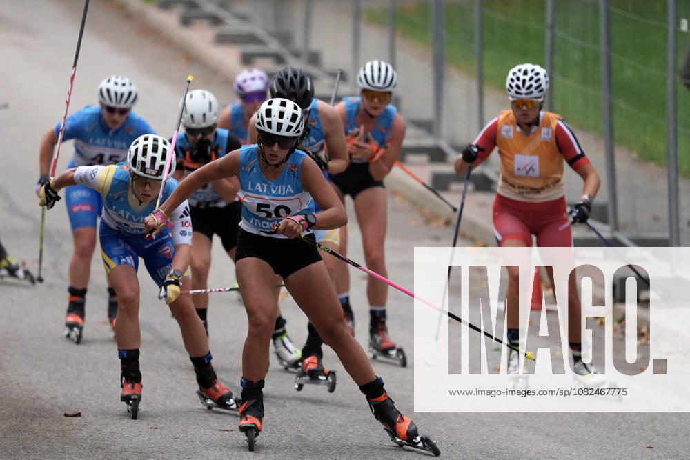 Magdalena Kobielusz of Poland competes during the Women mass start race of the FIS Rollerski World Championships 2026 in Madona, Latvia, on September 6, 2026. Madona Latvia