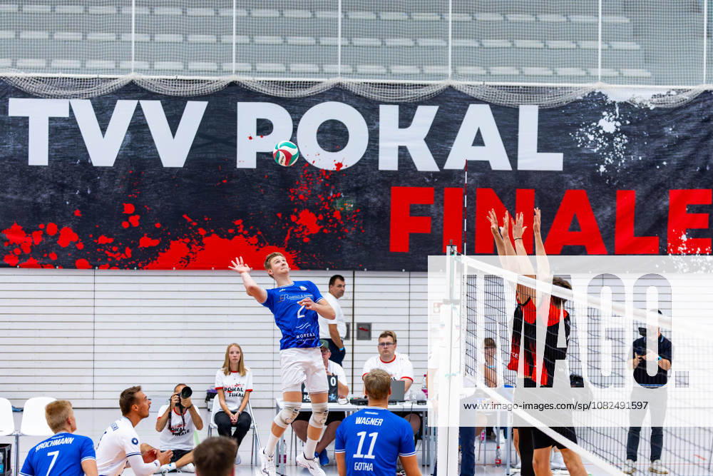 GER, Volleyball, Men, Season 26, Thuringia Cup Final, Volleyball Day, Blue Volleys Gotha vs. VSV Jena 90 Richard Werner Blue Volleys Gotha, 2 99089 Erfurt, Rieths Sports Complex, Thuringia, Germany