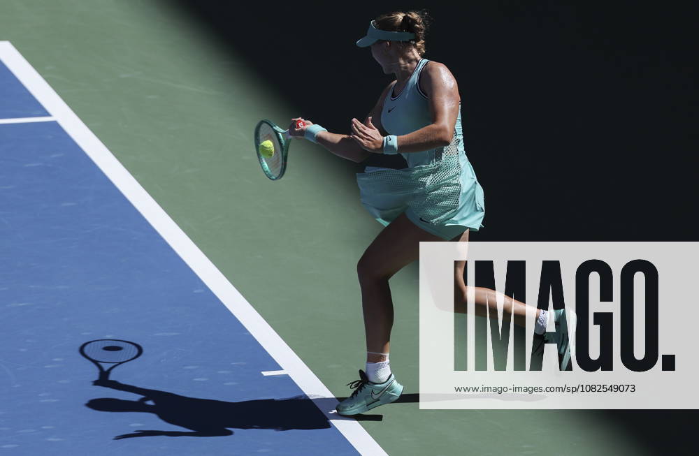 US Open tennis tournament - Day 9 Mirra Andreeva of Russia in action against Anastasia Potapova of Austria during the Women s Singles round 4 of the US Open Tennis Championships at the USTA Billie Jean King National Tennis Center in Flushing Meadows, New York, USA, 07 September 2026. The 2026 US Open tournament runs from 23 August through 13 September. FLUSHING MEADOWS NEW YORK United States
