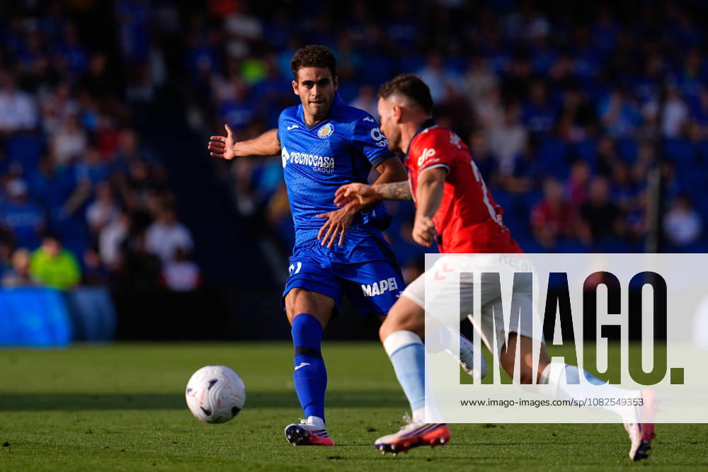 Andres Garcia Robledo of Getafe CF in action during the Spanish League, LaLiga EA Sports, football match played between Getafe CF and RC Celta de Vigo at Coliseum de Getafe stadium on September 07, 2026, in Getafe, Spain. Getafe Spain - ZUMAa181 20260907_zaa_a181_125