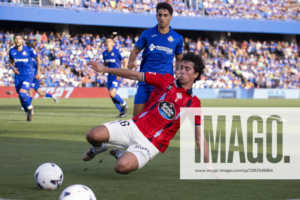 Getafe vs. Celta de Vigo, La Liga EA Sports: Hugo Gonzalez of Celta de Vigo during the La Liga EA Sports match between Getafe and Celta de Vigo at Estadio Coliseum on September 7, 2026, in Getafe, Madrid, Spain; Getafe, Estadio Coliseum, Madrid, Spain