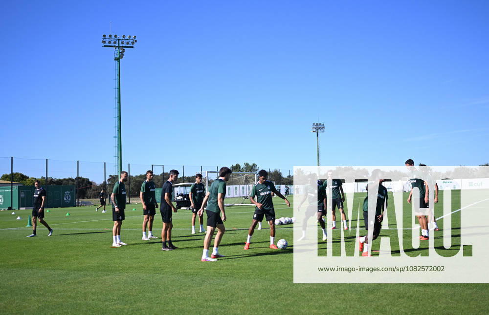 Ahead of Sporting CP - Galatasaray UEFA Champions League opener LISBON, PORTUGAL - SEPTEMBER 08: Sporting CP players attend a training session at the Cristiano Ronaldo Academy in Lisbon, Portugal on September 08, 2026, ahead of their UEFA Champions League opening-week match against Galatasaray. Burak Akbulut Anadolu Lisbon Portugal. Editorial use only. Please get in touch for any other usage.