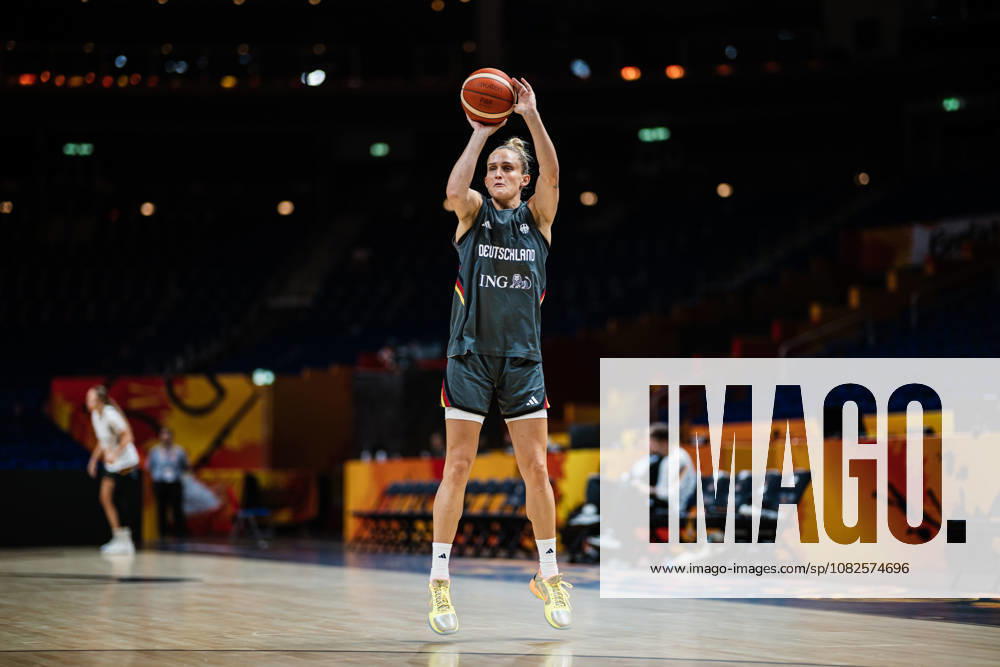 FIBA Women’s Basketball World Cup 2026 Germany Training Session, September 8, 2026 Leonie Fiebich (Germany), No. 13 shooting a basketball, FIBA Women’s Basketball World Cup 2026, Final Phase, Germany training on September 8, 2026, at the Uber Arena, Berlin