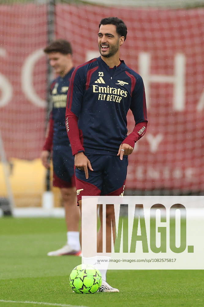 Arsenal Training, Champions League Mikel Merino of Arsenal during the Arsenal Training session ahead of the UEFA Champions League Round 1 match v Napoli, at the Arsenal FC Training Centre, London Colney, England on 8 September 2026 Credit: Tiego Grenho Every Second Media Editorial use only. All images are copyright Every Second Media Limited. No images may be reproduced without prior permission.