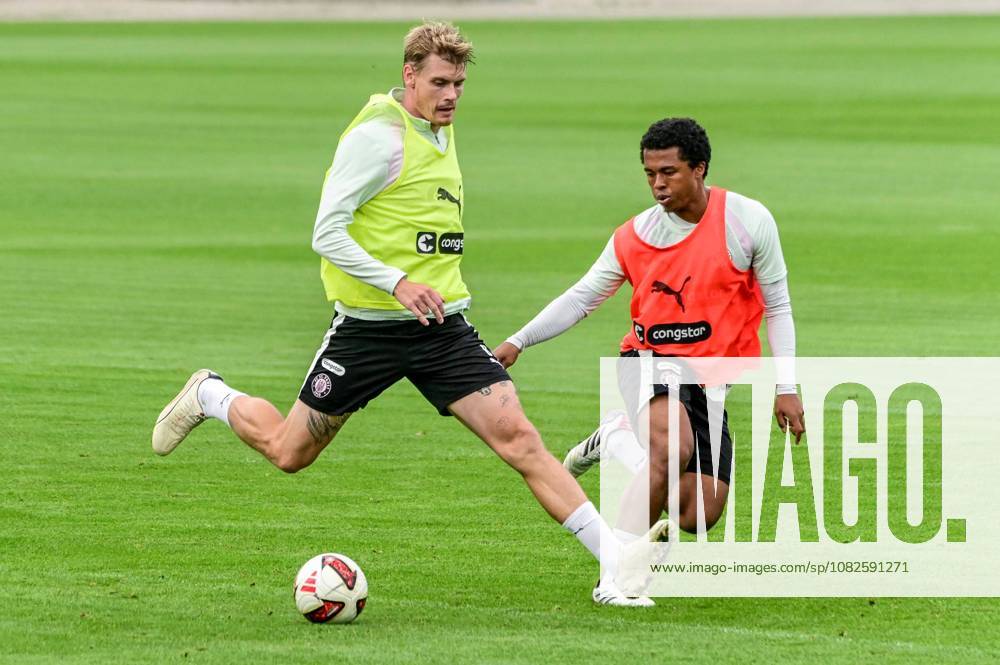 Eric Smith, Joel Chima Fujita, St. Pauli, Germany, Hamburg, Training Facility on Kollaustrasse, Soccer, 2. Bundesliga, FC St. Pauli