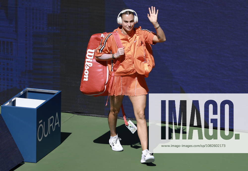 US Open tennis tournament - Day 10 Aryna Sabalenka of Belarus enters the court before her match against Linda Noskova of Czechia during the Women Singles Quarterfinals match of the US Open Tennis Championships in Flushing Meadows, New York, USA, 08 September 2026. FLUSHING MEADOWS NEW YORK United States
