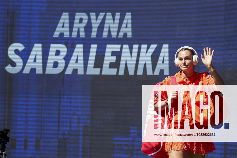 US Open tennis tournament - Day 10 Aryna Sabalenka of Belarus walks on court before her game against Linda Noskova of Czechia during the Women Singles Quarterfinals match of the US Open Tennis Championships in Flushing Meadows, New York, USA, 08 September 2026. FLUSHING MEADOWS NEW YORK United States