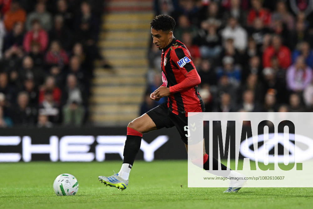 Bournemouth v Lincoln City, EFL Cup James Hill (5) of AFC Bournemouth on the attack during the EFL Cup match between Bournemouth and Lincoln City at the Vitality Stadium, Bournemouth, UK on 8 September 2026. Bournemouth Vitality Stadium Dorset UK Editorial use only DataCo restrictions apply See www.football-dataco.com ,