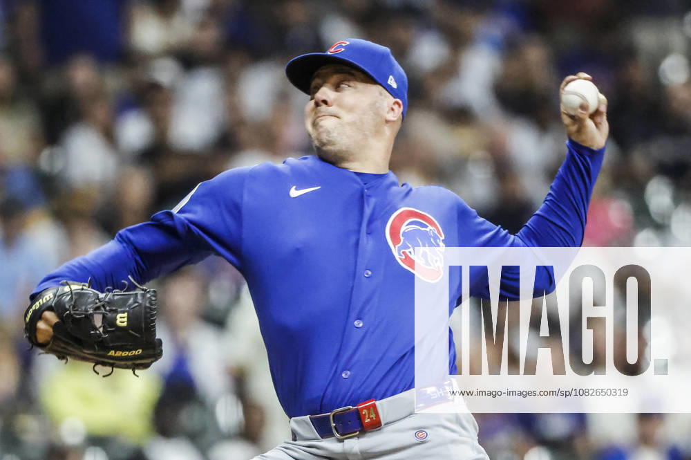 Chicago Cubs relief pitcher Caleb Thielbar throws in the tenth inning of the MLB, Baseball Herren, USA game between the Chicago Cubs and the Milwaukee Brewers at American Family Field in Milwaukee, Wisconsin on Tuesday, September 8, 2026. The Brewers defeated the Cubs 4-3. MIL20260908848 TANNENxMAURY