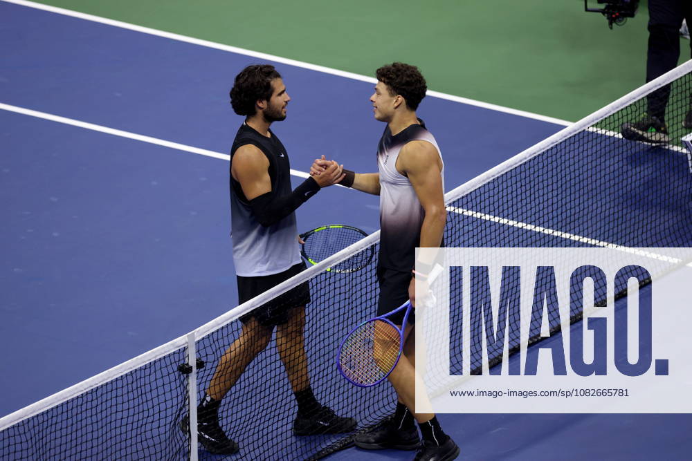 US Open tennis tournament - Day 10 Carlos Alcaraz (L) of Spain congratulates Ben Shelton of the US on his win in the Men s Singles Quarterfinals of the US Open Tennis Championships at the USTA Billie Jean King National Tennis Center in Flushing Meadows, New York, USA, 09 September 2026. The 2026 US Open tournament runs from 23 August through 13 September. FLUSHING MEADOWS NEW YORK United States