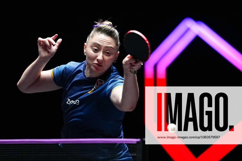 (260909) -- MACAO, Sept. 9, 2026 -- Sofia Polcanova hits a return during the women s singles round of 32 match between Sofia Polcanova of Austria and Yuan Jia Nan of France at the 2026 World Table tennis, Tischtennis (WTT) Champions Macao in Macao, south China, Sept. 9, 2026. ) (SP)CHINA-MACAO-TABLE TENNIS-WTT-WOMEN S SINGLES (CN) CheongxKamxKa