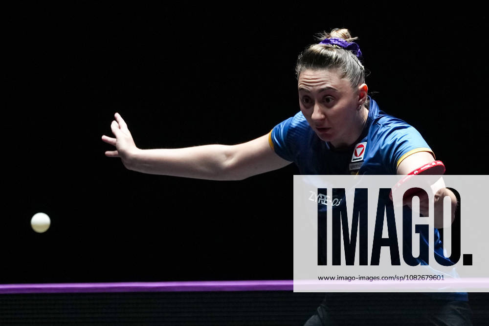 (260909) -- MACAO, Sept. 9, 2026 -- Sofia Polcanova hits a return during the women s singles round of 32 match between Sofia Polcanova of Austria and Yuan Jia Nan of France at the 2026 World Table tennis, Tischtennis (WTT) Champions Macao in Macao, south China, Sept. 9, 2026. ) (SP)CHINA-MACAO-TABLE TENNIS-WTT-WOMEN S SINGLES (CN) CheongxKamxKa