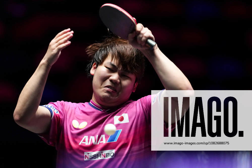 (260909) -- MACAO, Sept. 9, 2026 -- Matsushima Sora competes during the men s singles round of 32 match between Matsushima Sora of Japan and Tom Jarvis of England at the 2026 World Table tennis, Tischtennis (WTT) Champions Macao in Macao, south China, Sept. 9, 2026. ) (SP)CHINA-MACAO-TABLE TENNIS-WTT-MEN S SINGLES (CN) CheongxKamxKa