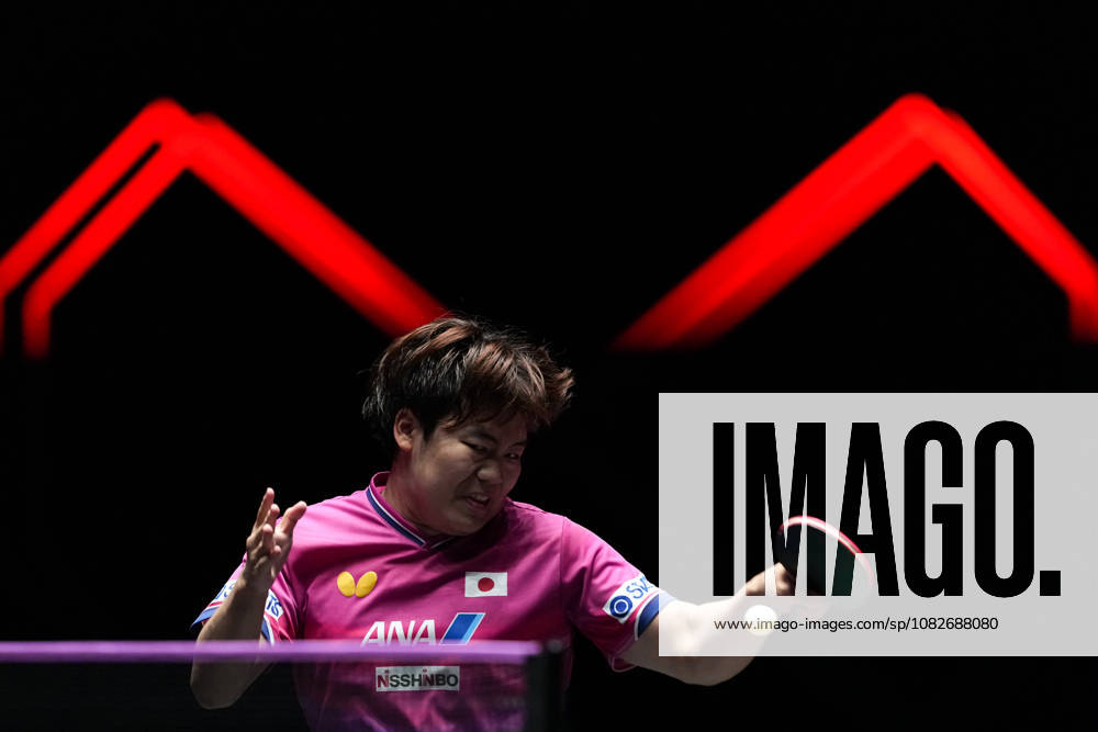 (260909) -- MACAO, Sept. 9, 2026 -- Matsushima Sora competes during the men s singles round of 32 match between Matsushima Sora of Japan and Tom Jarvis of England at the 2026 World Table tennis, Tischtennis (WTT) Champions Macao in Macao, south China, Sept. 9, 2026. ) (SP)CHINA-MACAO-TABLE TENNIS-WTT-MEN S SINGLES (CN) CheongxKamxKa