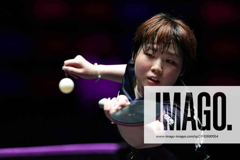 (260909) -- MACAO, Sept. 9, 2026 -- Kuai Man hits a return during the women s singles round of 32 match between Kuai Man of China and Han Ying of Germany at the 2026 World Table tennis, Tischtennis (WTT) Champions Macao in Macao, south China, Sept. 9, 2026. ) (SP)CHINA-MACAO-TABLE TENNIS-WTT-WOMEN S SINGLES (CN) CheongxKamxKa