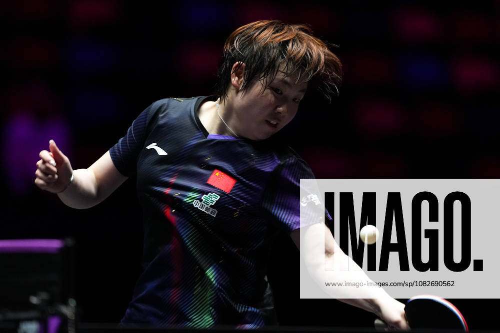 (260909) -- MACAO, Sept. 9, 2026 -- Kuai Man hits a return during the women s singles round of 32 match between Kuai Man of China and Han Ying of Germany at the 2026 World Table tennis, Tischtennis (WTT) Champions Macao in Macao, south China, Sept. 9, 2026. ) (SP)CHINA-MACAO-TABLE TENNIS-WTT-WOMEN S SINGLES (CN) CheongxKamxKa