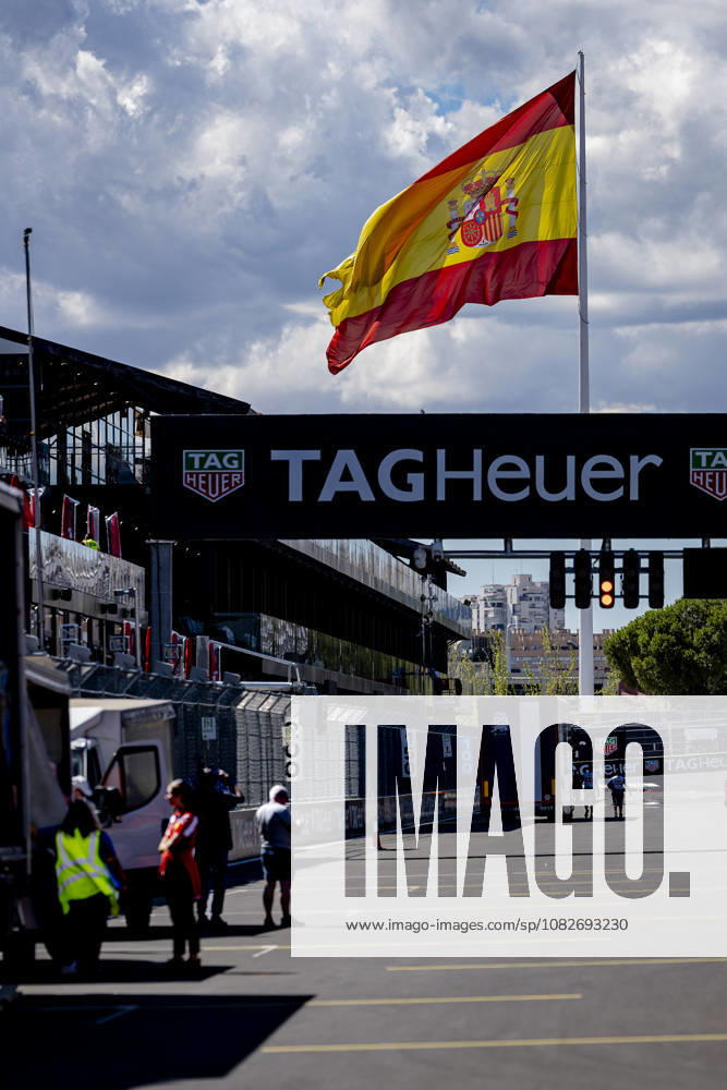 MADRID The flag of Spain during the Formula 1 Spanish Grand Prix at the Madrid Circuit on September 9, 2026, in Madrid, Spain. Photo by DeFodi Images