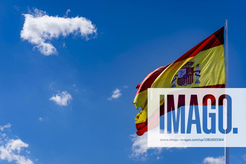 MADRID The flag of Spain during the Formula 1 Spanish Grand Prix at the Madrid Circuit on September 9, 2026, in Madrid, Spain. Photo by DeFodi Images