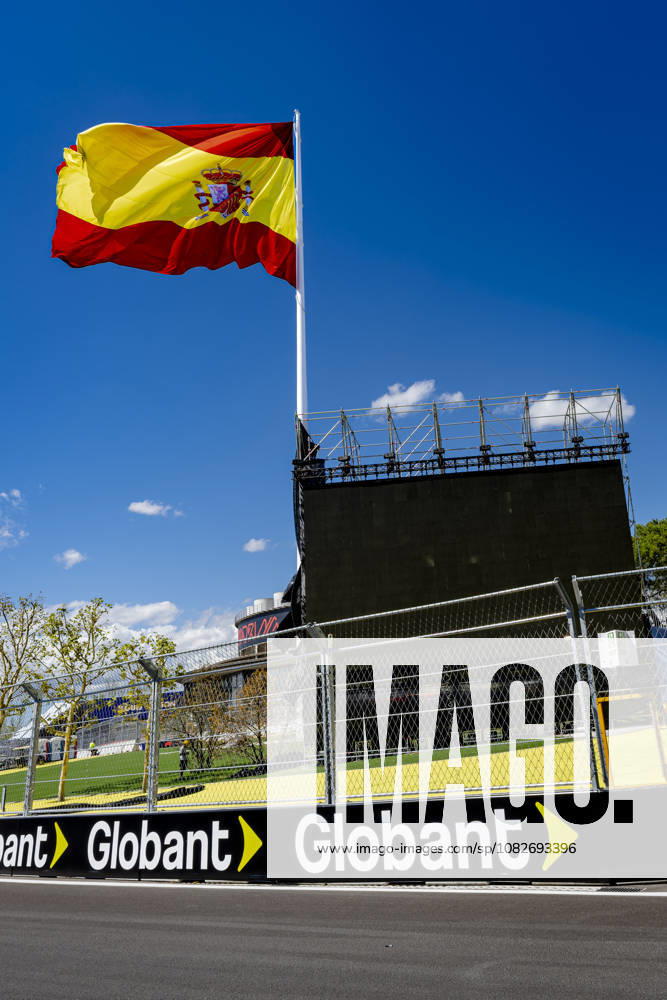 MADRID The Spanish flag at the circuit during the Spanish Formula 1 Grand Prix at the Madrid Circuit on September 9, 2026, in Madrid, Spain. Photo by DeFodi Images