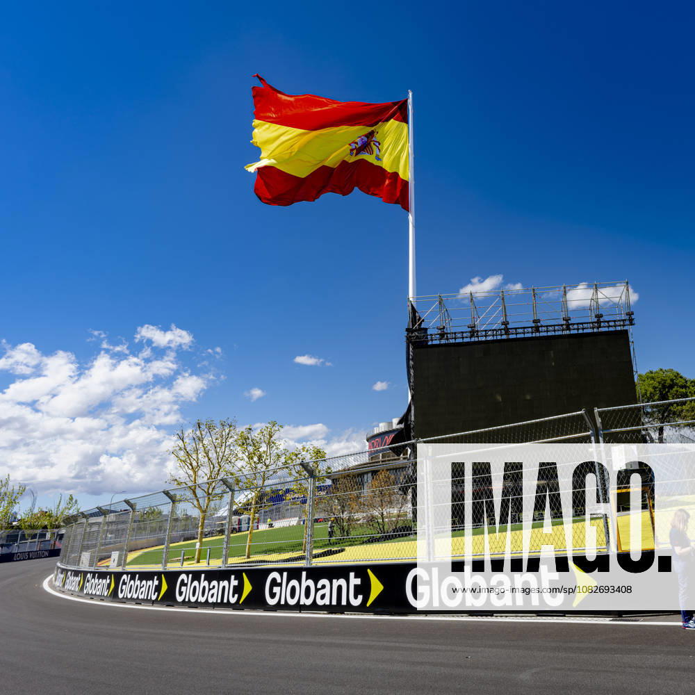 MADRID The Spanish flag at the circuit during the Formula 1 Spanish Grand Prix at the Madrid Circuit on September 9, 2026, in Madrid, Spain. Photo by DeFodi Images