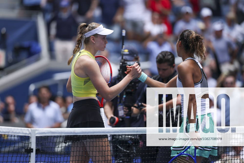 US Open tennis tournament - Day 11 Elena Rybakina of Kazakhstan (L) shakes hands with Qinwen Zheng of China after winning their Women s Singles Quarterfinals match of the US Open Tennis Championships in Flushing Meadows, New York, USA, 09 September 2026. FLUSHING MEADOWS NEW YORK United States