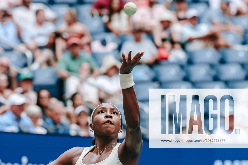 US Open tennis tournament - Day 11 Coco Gauff of USA in action against Mirra Andreeva of Russia during the Women s Singles Quarter Finals match of the US Open Tennis Championships in Flushing Meadows, New York, USA, 09 September 2026. FLUSHING MEADOWS NEW YORK United States