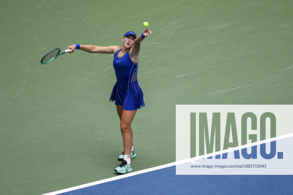 US Open tennis tournament - Day 11 Mirra Andreeva of Russia in action against Coco Gauff of the US during the Women s Singles Quarterfinals match of the US Open Tennis Championships in Flushing Meadows, New York, USA, 09 September 2026. FLUSHING MEADOWS NEW YORK United States