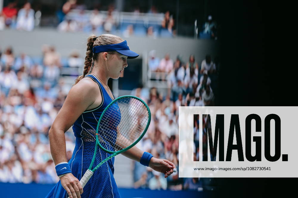 US Open tennis tournament - Day 11 Mirra Andreeva of Russia in action against Coco Gauff of USA during the Women s Singles Quarter Finals match of the US Open Tennis Championships in Flushing Meadows, New York, USA, 09 September 2026. FLUSHING MEADOWS NEW YORK United States