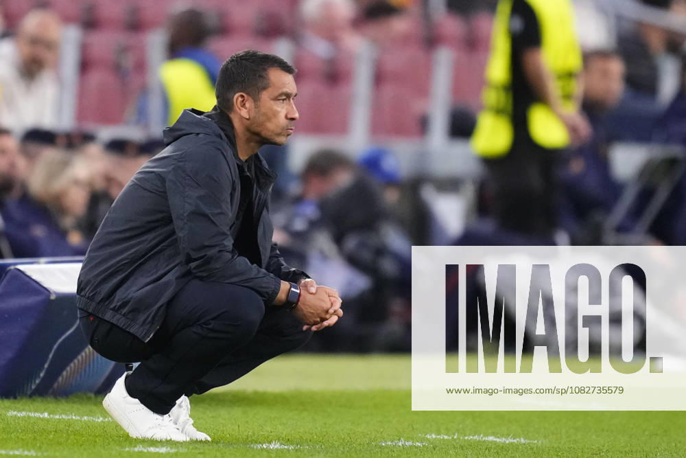 FC Barcelona, Barca v Feyenoord - UEFA Champions League 2026 27 League Phase MD1 Giovanni van Bronckhorst head coach of Feyenoord during the UEFA Champions League 2026 27 League Phase MD1 match between FC Barcelona and Feyenoord at Camp Nou on September 9, 2026 in Barcelona, Spain. Barcelona Spain