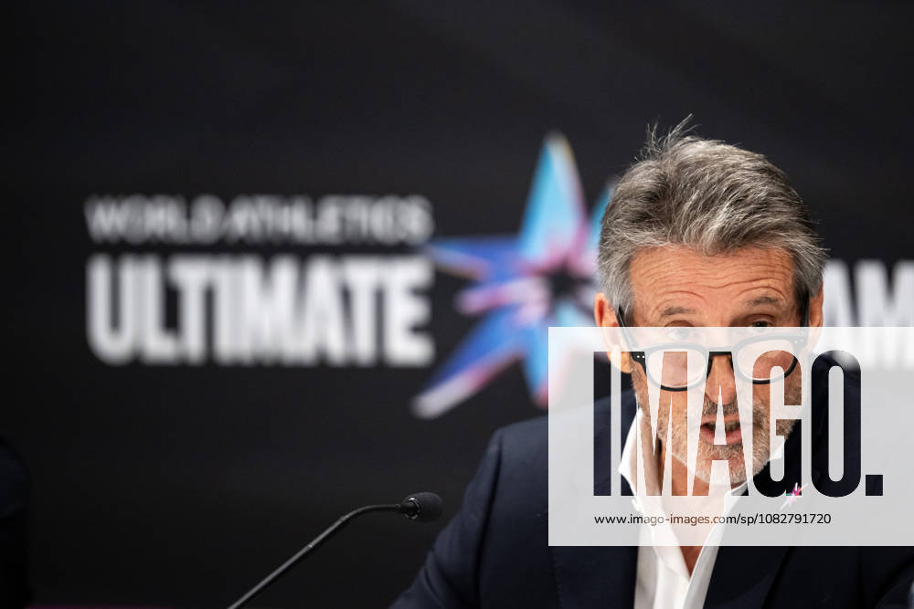 Sebastian Coe, president of World Athletics, at a press conference during a media day for the 2026 World Athletics Ultimate Championship on September 10, 2026 in Budapest. Photo by Joel Marklund. BILDBYRAN code JM JM0849 bbeng track and field athletics friidrett 2026 World Athletics Ultimate Championship Budapest 26 press conference