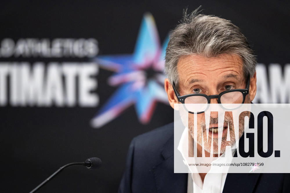 Sebastian Coe, President of World Athletics, at a press conference during a media day for the 2026 World Athletics Ultimate Championship on September 10, 2026 in Budapest. Photo by Joel Marklund, BILDBYRAN. Code: JM JM0849 bbeng track and field athletics 2026 World Athletics Ultimate Championship Budapest 26 press conference