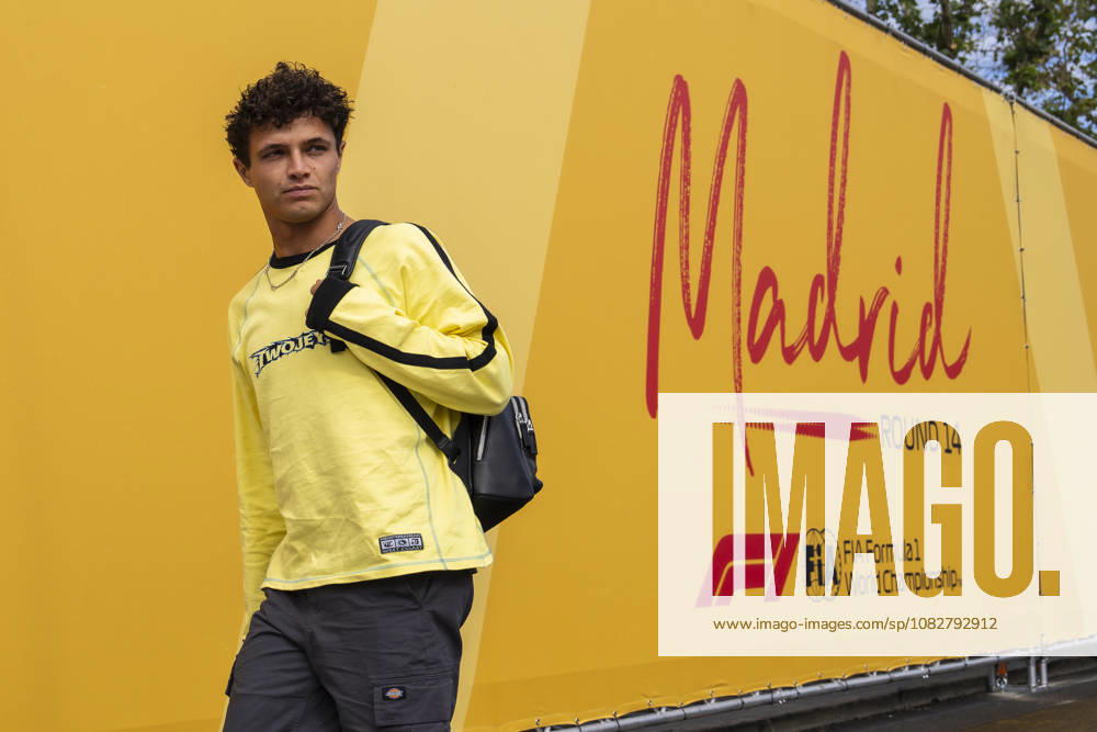 Madrid, Madring, Formula 1 Spanish Grand Prix, F1 Tag Heuer Spanish Grand Prix 2026, 1. Lando NORRIS, McLaren Mastercard F1 Team, arrive at the paddock in Madrid, Madring, Madrid, Spain