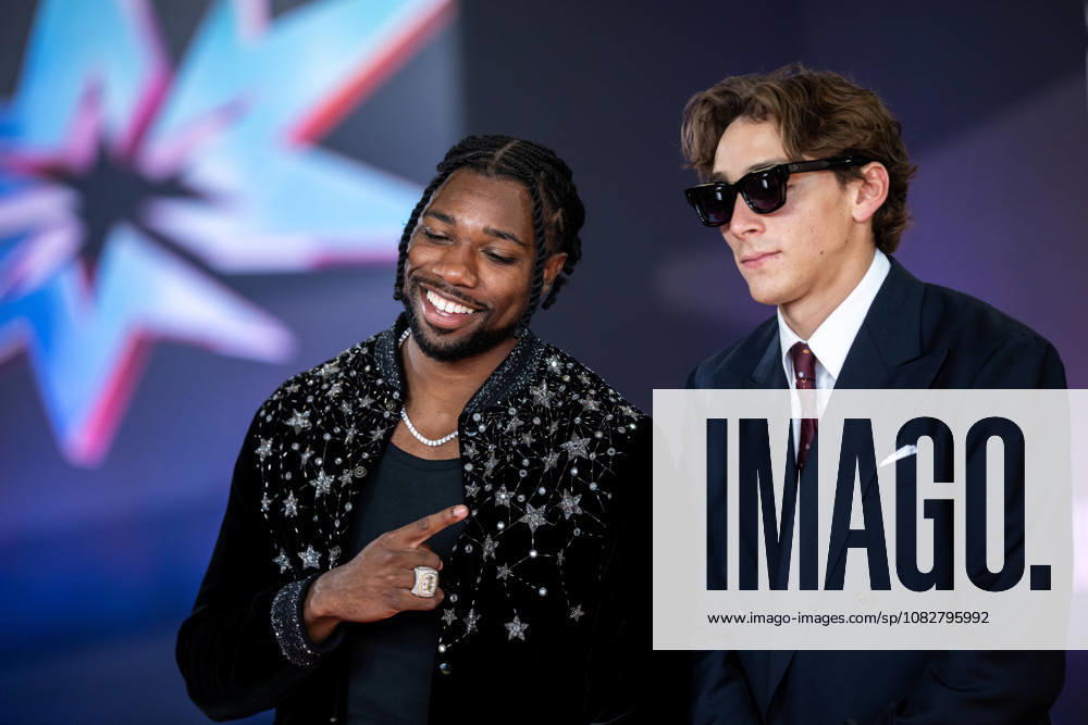 Noah Lyles and Armand Duplantis arrive on the red carpet during a media day for the 2026 World Athletics Ultimate Championship on September 10, 2026 in Budapest. Photo by Joel Marklund, BILDBYRAN. Code: JM JM0849 bbeng track and field athletics friidrett 2026 World Athletics Ultimate Championship Budapest 26