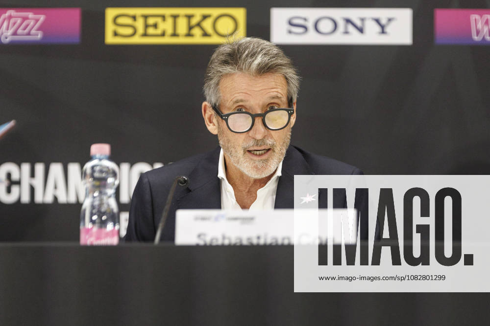 World Athletics President, Lord Sebastian Coe in the opening press conference, PK, Pressekonferenz of the World Athletics Ultimate Championships at Gyula Zsivotzky National Athletics Centre on September 10, 2026 in Budapest, Hungary. Hungary