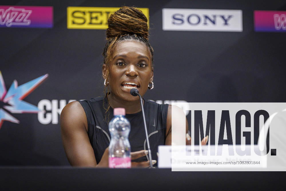 Dawn Harper-Nelson in the in the opening press conference, PK, Pressekonferenz of the World Athletics Ultimate Championships at Gyula Zsivotzky National Athletics Centre on September 10, 2026 in Budapest, Hungary. Hungary