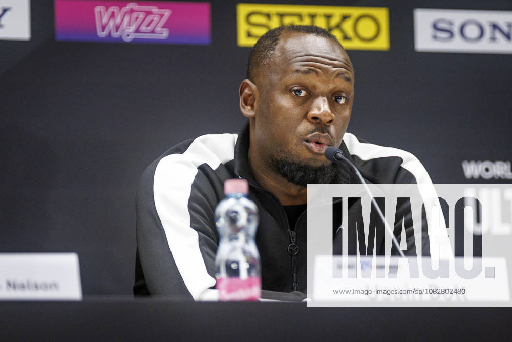 Usain Bolt (JAM) in the opening press conference, PK, Pressekonferenz of the World Athletics Ultimate Championships at Gyula Zsivotzky National Athletics Centre on September 10, 2026 in Budapest, Hungary. Hungary