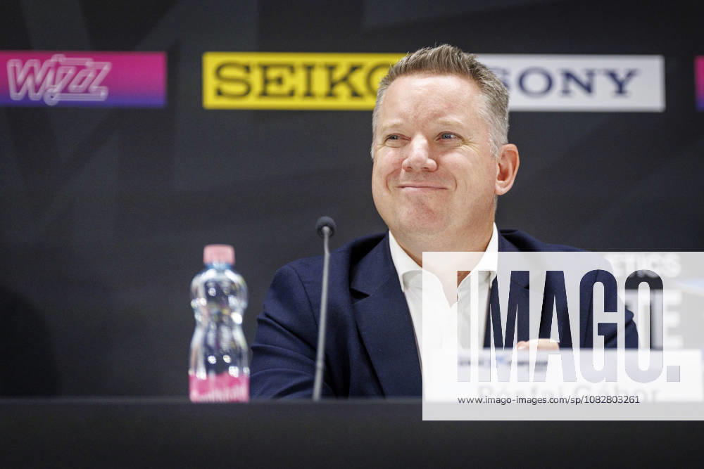Minister of the Interior of Hungary, Gabor Posfai in the opening press conference, PK, Pressekonferenz of the World Athletics Ultimate Championships at Gyula Zsivotzky National Athletics Centre on September 10, 2026 in Budapest, Hungary. Hungary