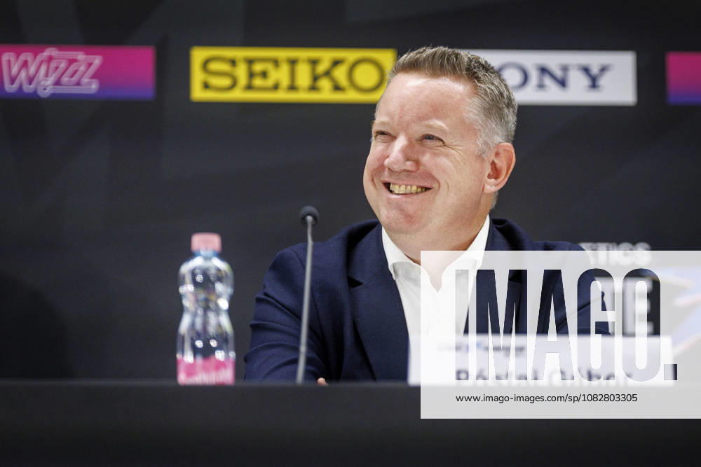 Minister of the Interior of Hungary, Gabor Posfai in the opening press conference, PK, Pressekonferenz of the World Athletics Ultimate Championships at Gyula Zsivotzky National Athletics Centre on September 10, 2026 in Budapest, Hungary. Hungary
