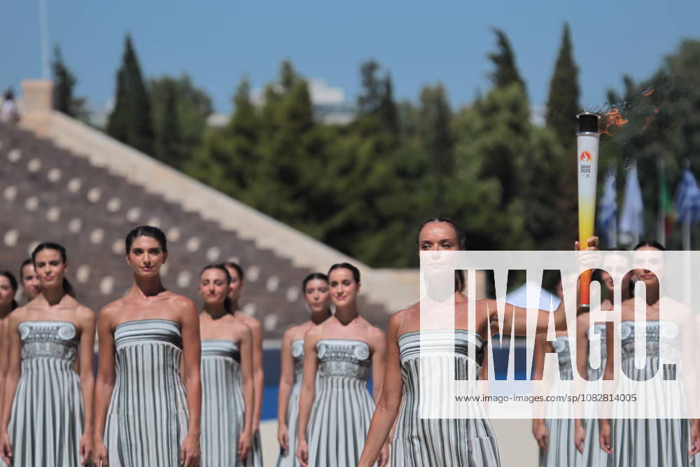 The Olympic Flame for the Dakar 2026 Youth Olympic Games, Olympische Spiele, Olympia, OS was handed over today at Athensâ€⠢ historic Panathenaic Stadium, in a ceremony symbolising the passage of the Olympic spirit from Greece to Senegal. The Flame was handed over by Isidoros Kouvelos, President of the Hellenic Olympic Committee, to Mamadou Diagna Ndiaye, President of the Dakar 2026 Organising Committee, in the presence of Kirsty Coventry, President of the International Olympic Committee.....The Flame will now begin its journey to Senegal, where Dakar will host the Youth Olympic Games from 31 October to 13 November 2026 â€? the first Olympic event to be held on African soil. The Olympic Flame For Dakar 2026 Handed Over At The Panathenaic Stadium - ZUMAv62_ 0866490179st