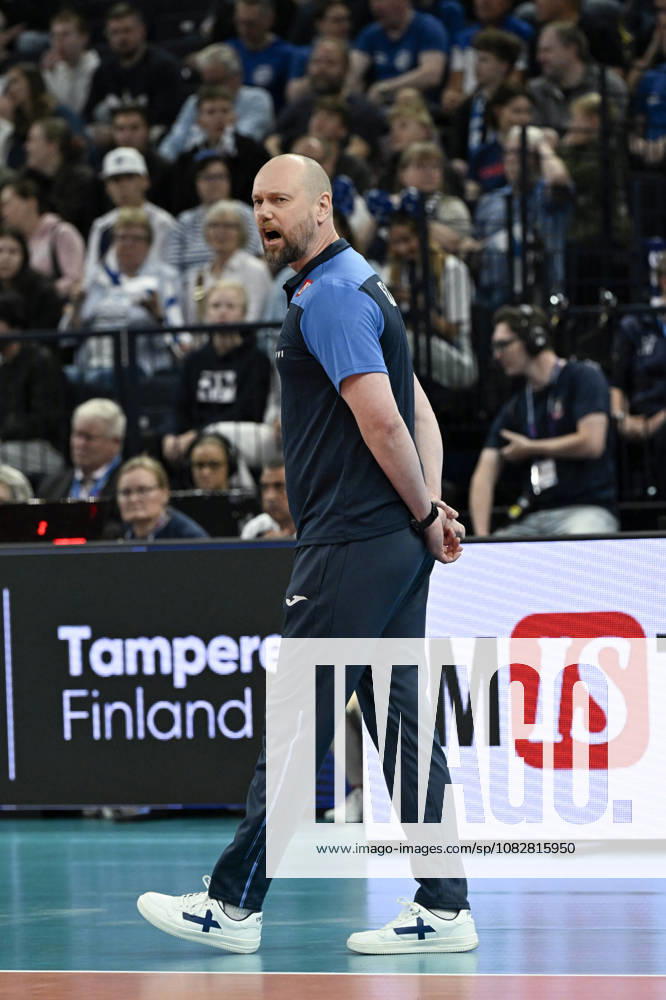 LKS 20260910 Finnish head coach Olli Kunnari during men s volleyball European Championships Pool C match Finland vs Denmark in Tampere on September 10, 2026. - EMMI KORHONEN Tampere Finland zdr2GP9AmYs