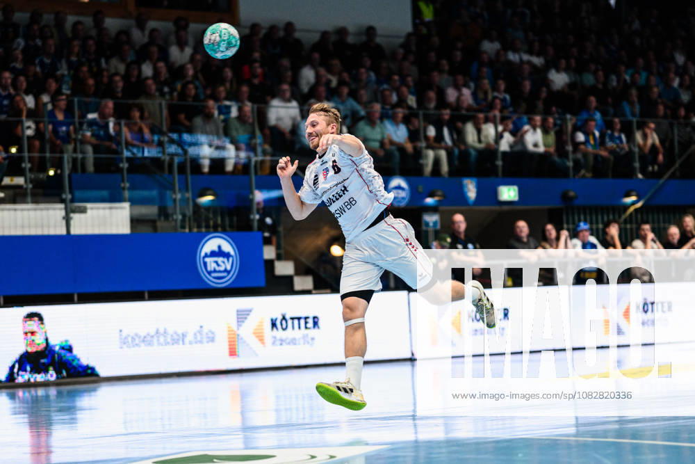 Lukas Wucherpfennig, SG BBM Bietigheim, 06 all alone in front of the goal (GER), ThSV Eisenach vs. SG BBM Bietigheim, 1 Opel Handball Bundesliga, Handball, Matchday 4, 2026–2027 season, 7:00 p.m., September 10, 2026 GER, ThSV Eisenach vs. SG BBM Bietigheim, 1st Opel Handball Bundesliga, Handball, Matchday 4, 2026–2027 season, 7:00 p.m., September 10, 2026, Eisenach
