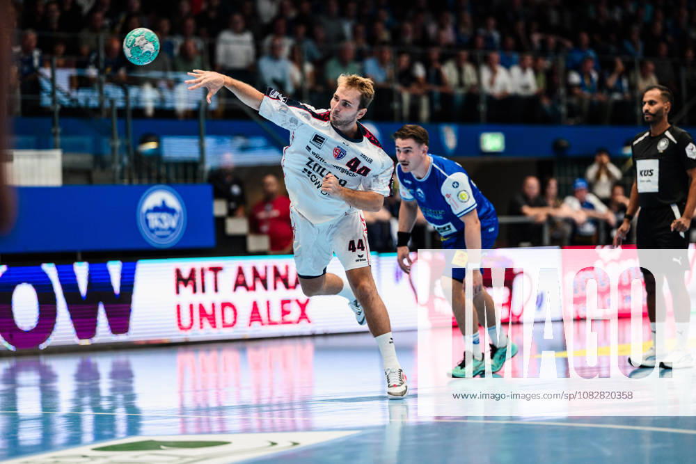 Stephan Seitz, ThSV Eisenach, 44 in the 7m GER, ThSV Eisenach vs. SG BBM Bietigheim, 1st Opel Handball Bundesliga, Handball, Matchday 4, 2026–2027 Season, 7:00 p.m., September 10, 2026 GER, ThSV Eisenach vs. SG BBM Bietigheim, 1st Opel Handball Bundesliga, Handball, Matchday 4, 2026–2027 season, 7:00 p.m., September 10, 2026, Eisenach