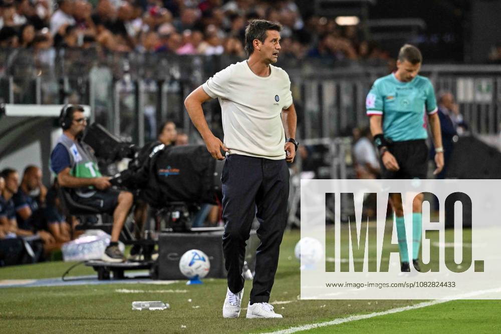 SOCCER - Serie A - Cagliari Calcio vs. Inter - FC Internazionale Photo by IPA ABACAPRESS.COM88348485 - Cristian Chivu, Head Coach of Inter, during the Cagliari Calcio vs. Inter - FC Internazionale Serie A soccer match in Cagliari, Italy, on August 30, 2026 Cagliari Italy
