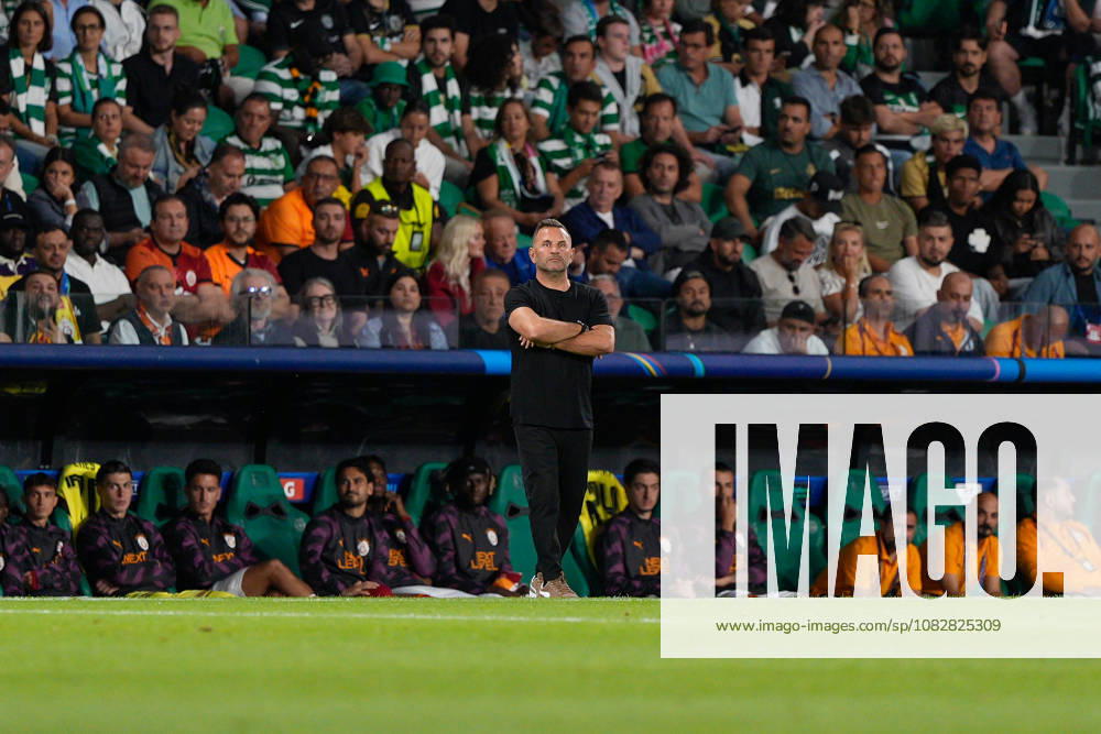 UEFA CHAMPIONS LEAGUE: SPORTING x GALATASARAY Okan Buruk, Galatasaray SK Coach, in action during UEFA Champions League 2026 27 league phase matchday 1 between Sporting CP and Galatasaray SK at Estadio Jose Alvalade in Lisbon, Portugal. 09 09 2026 Lisbon Estadio Jose Alvalade Lisbon Portugal