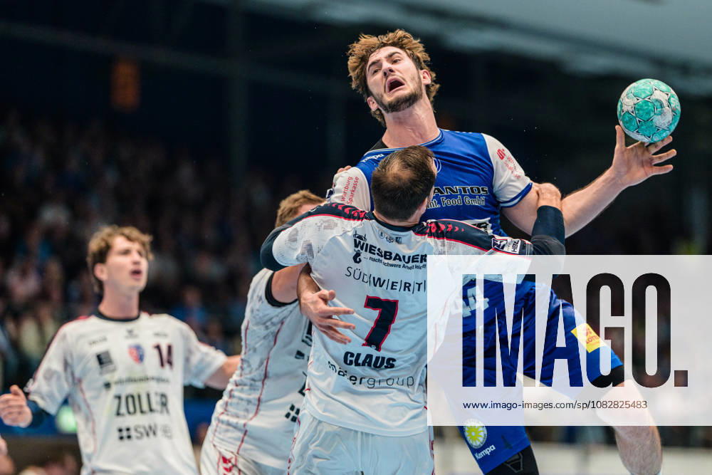 Stephan Seitz, ThSV Eisenach, 44; Dominik Claus, SG BBM Bietigheim, 07; Fynn Luca Nicolaus, SG BBM Bietigheim, 14; Fabian Wiederstein, SG BBM Bietigheim, 18 (GER), ThSV Eisenach vs. SG BBM Bietigheim, 1st Opel Handball Bundesliga, Handball, Matchday 4, 2026–2027 Season, 7:00 p.m., September 10, 2026 GER, ThSV Eisenach vs. SG BBM Bietigheim, 1st Opel Handball Bundesliga, Handball, Matchday 4, 2026–2027 season, 7:00 p.m., September 10, 2026 GER, Eisenach