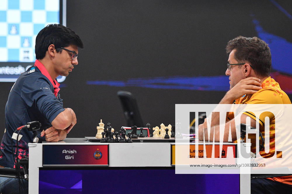 Global Chess League 2026 Anish Giri of the Netherlands, playing for Alpine APL Pipers, competes against Levon Aronian of Armenia, playing for Ganges Grandmasters, during Match 21 of the Global Chess League 2026 in Bengaluru, India, on September 10, 2026. Bengaluru Karnataka India
