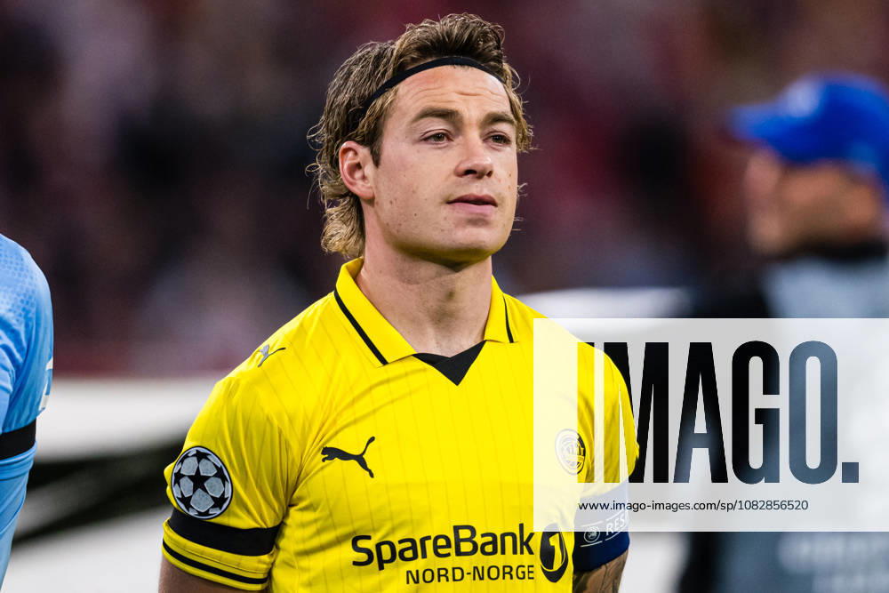 Patrick Berg of Bodo Glimt ahead of the UEFA Champions League soccer match between Bayern Munich and Bodo Glimt on September 10, 2026 in Munich. Photo by Marius Simensen, BILDBYRAN COP 238 MM0073 Bayern Munich, BBENG, Bodo Glimt, football, soccer, UEFA Champions League